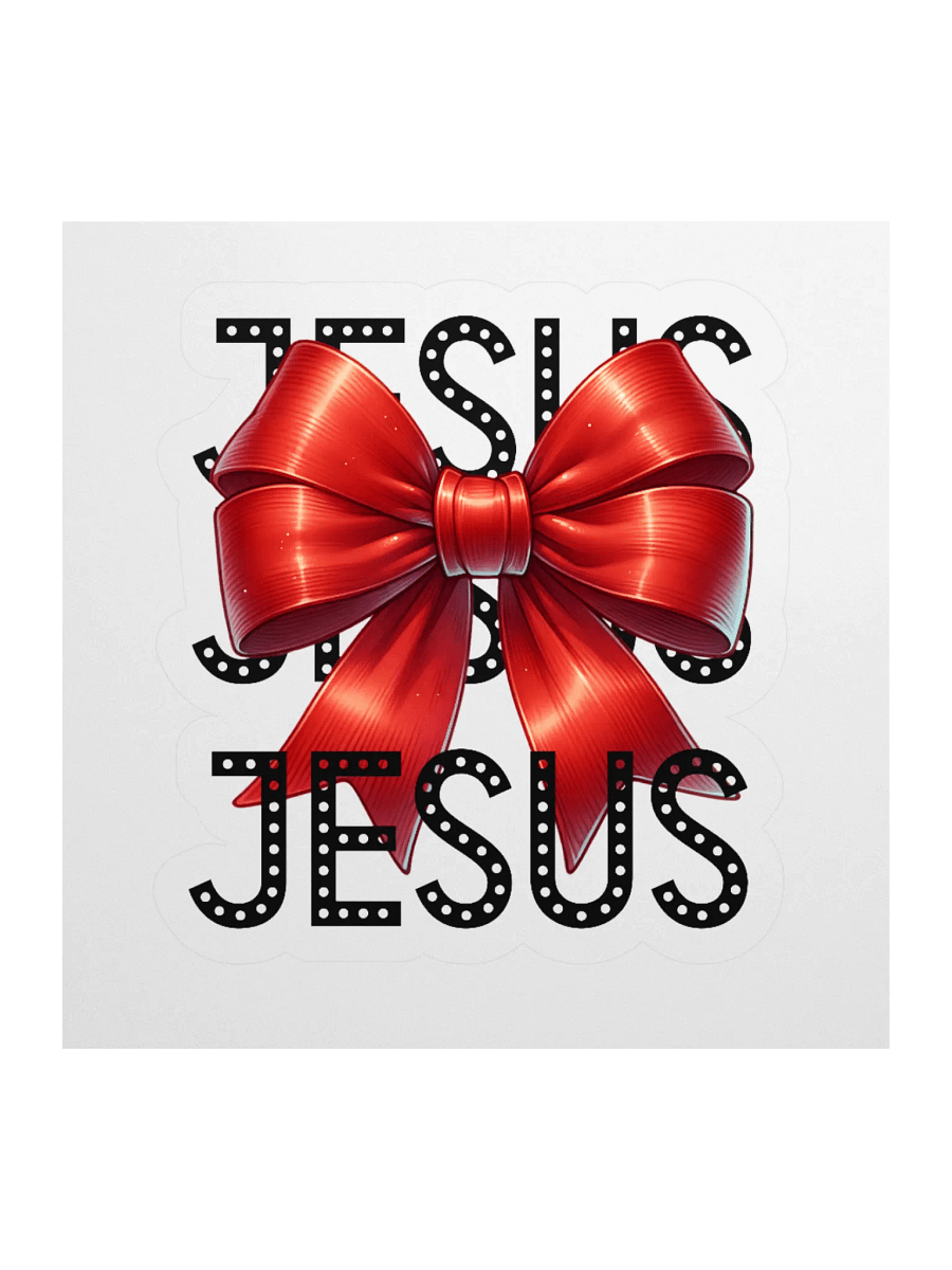 JESUS Bow Charm Kiss Cut Stickers product image (1)