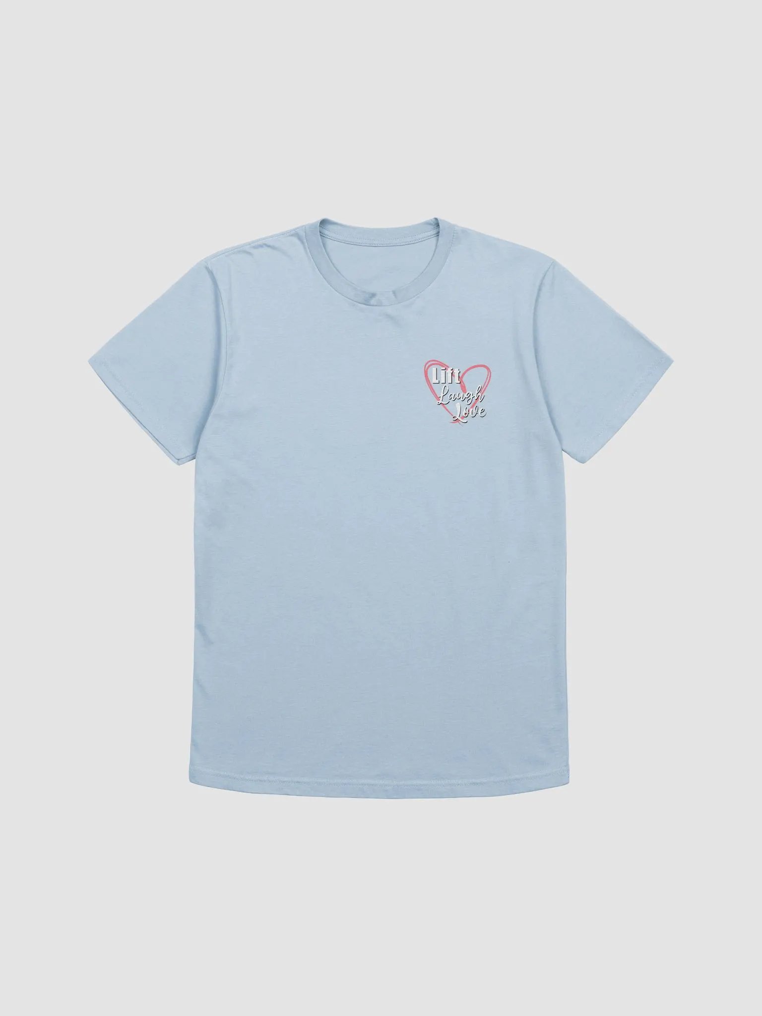Lift Laugh Love Pink Scribble Heart Gym Tee product image (6)
