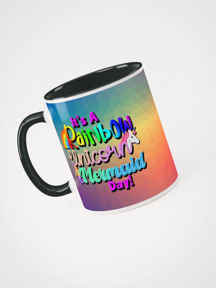 Rainbow Unicorn Mermaid Mug with Colour Inside product image (15)