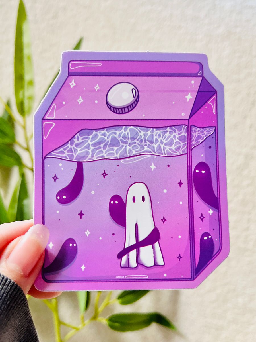 Ghost Milk Carton Sticker product image (4)