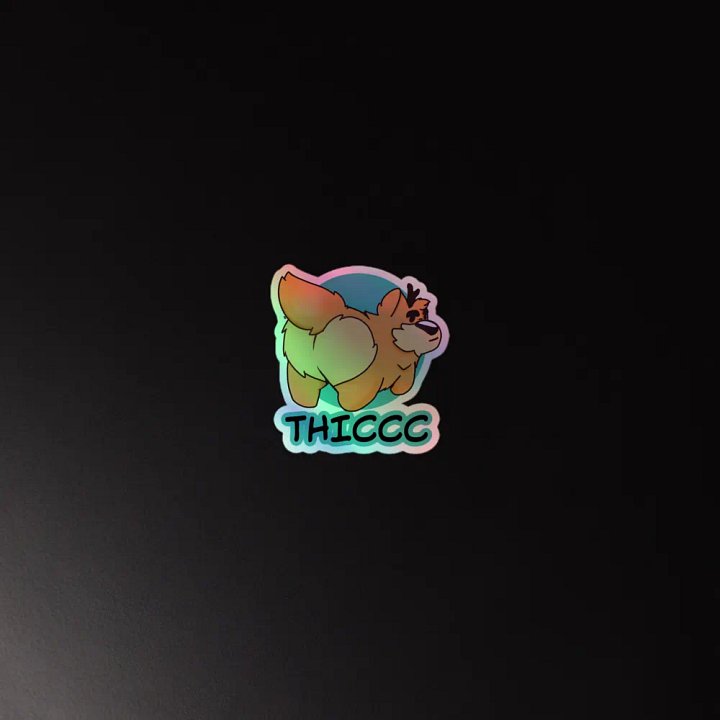 Holographic Thiccc Sticker product image (2)