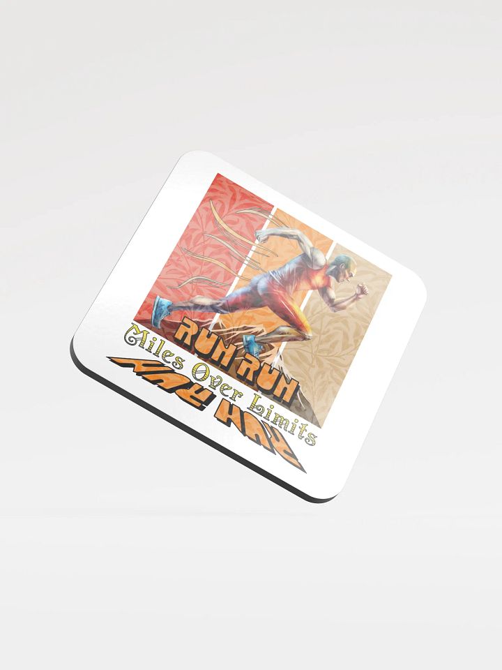 Run Run Miles Over Limits Male Running Coaster Set product image (2)