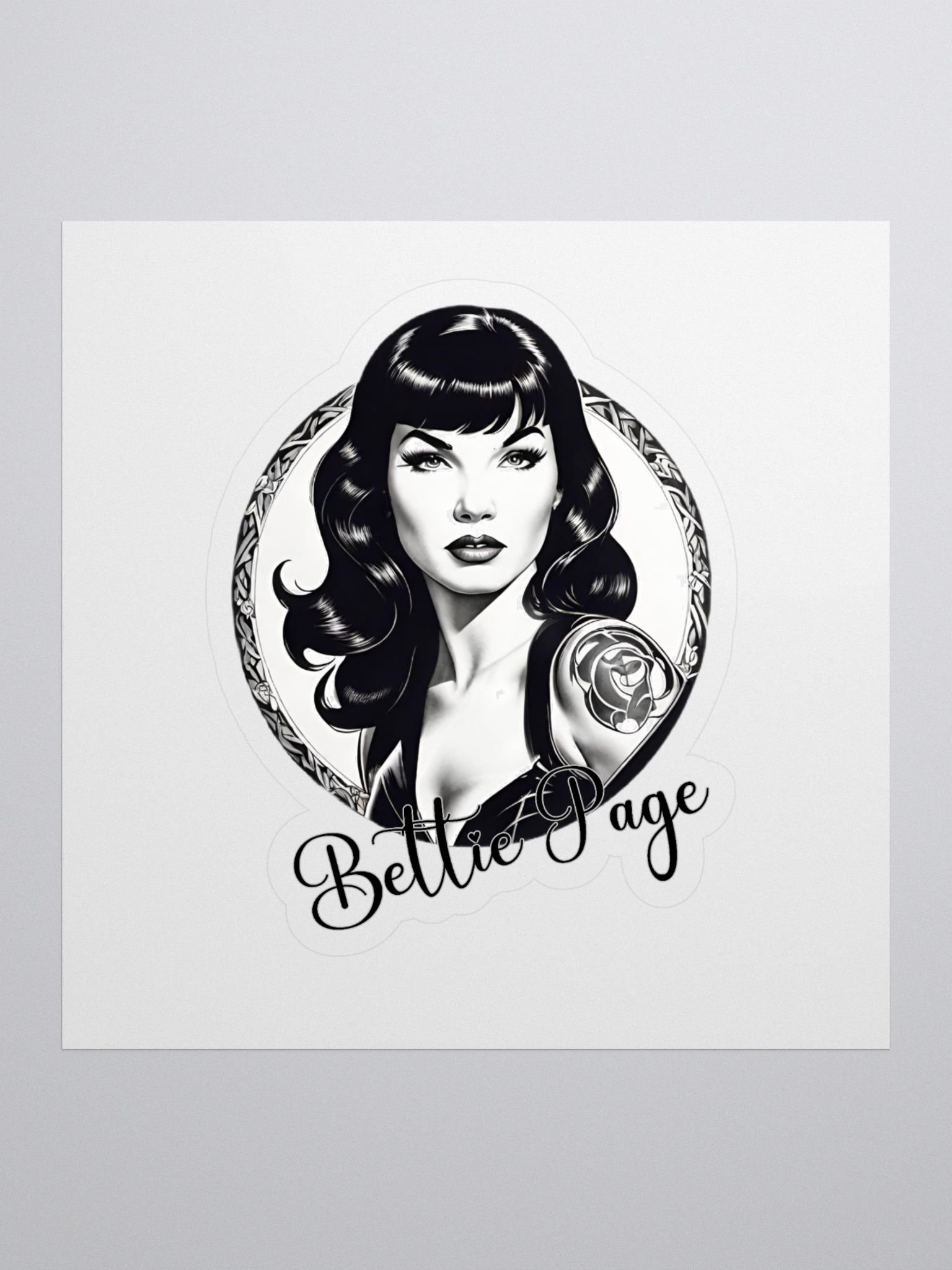 Bettie Page Absinthe Society Kiss Cut Stickers product image (1)