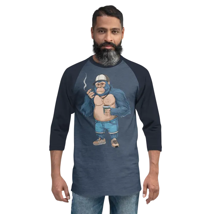 Blue Gorilla Jersey Raglan Tee product image (1)