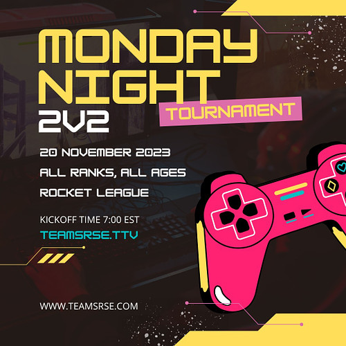 Monday Night Tournament. 2v2 Tonight at 7:00 EST. #rocketleague