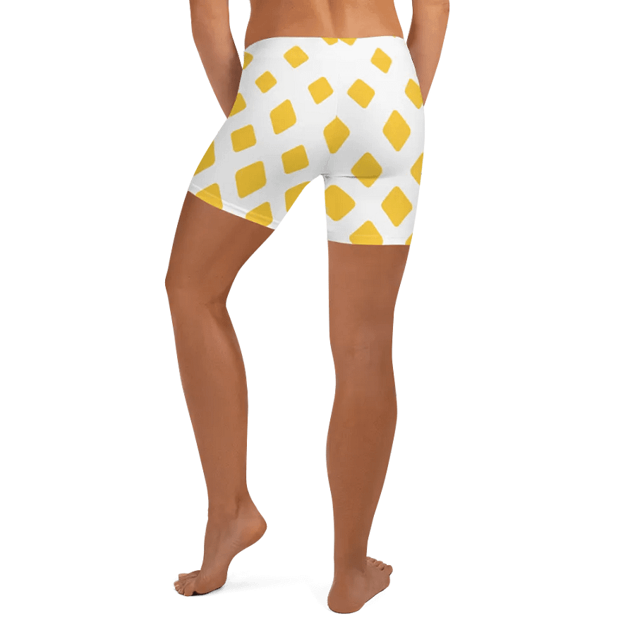 Yellow Diamond Grid All-Over Print Shorts product image (3)