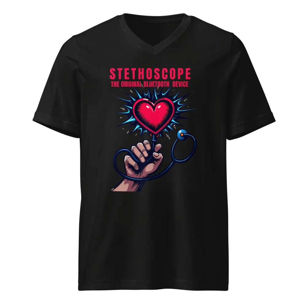 Heartbeat Stethoscope V-Neck Tee product image (1)