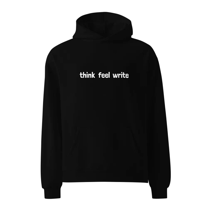 think feel write Oversized Hoodie product image (1)