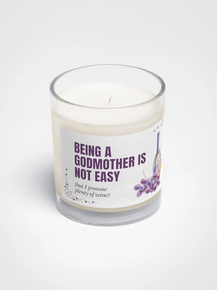 Funny godmother proposal gift for a wine lover soy wax vegan candle product image (3)