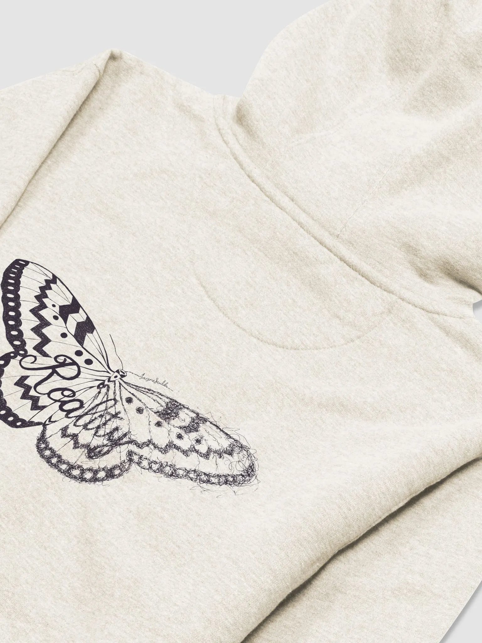 Reality Moth (Dark) Unisex Hoodie product image (3)