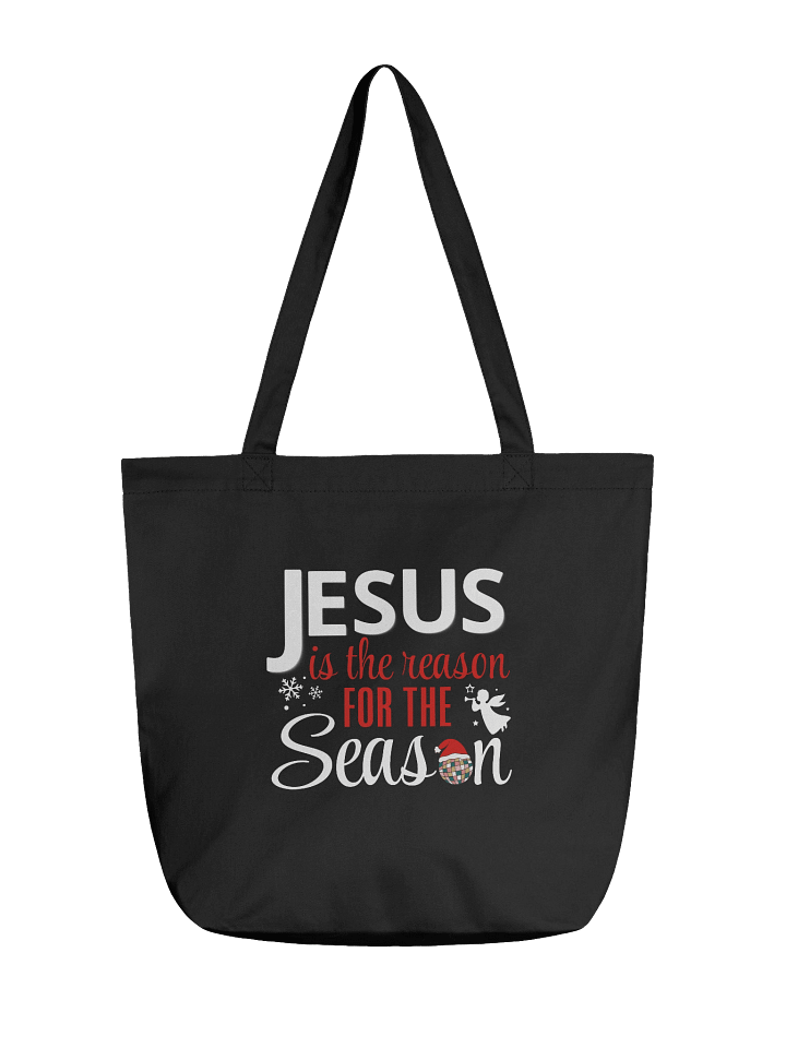 Jesus Is the Reason for the Season | Christian Christmas Tote Bag | Faith Holiday Gift product image (2)