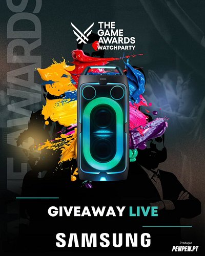 Os giveaways da nossa #watchparty dos #thegameawards não param, e até a @samsungportugal quis participar! Mantenham-se atento...