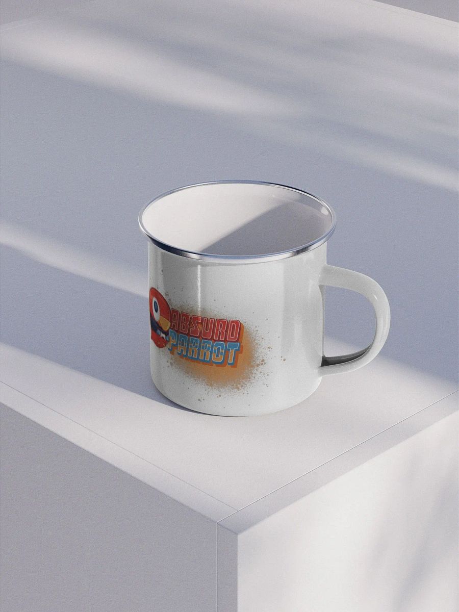 Cozy Parrot Enamel Mug 12oz product image (2)