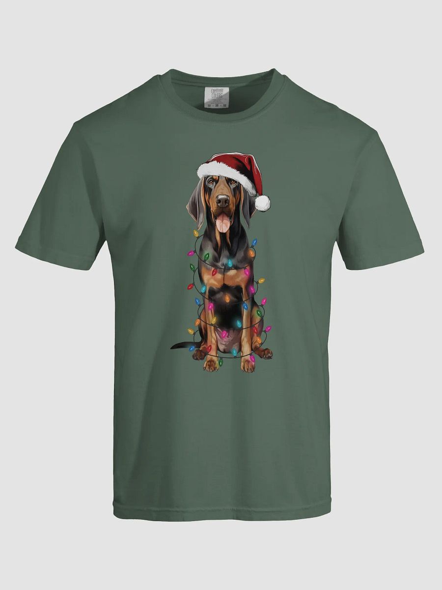 Funny Black and Tan Coonhound Christmas T-Shirt for Coonhound Paw-rents product image (23)