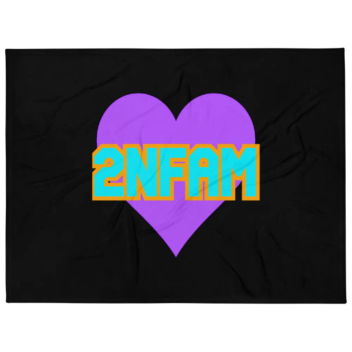 2NFAM Heart Blanket - Black product image (1)