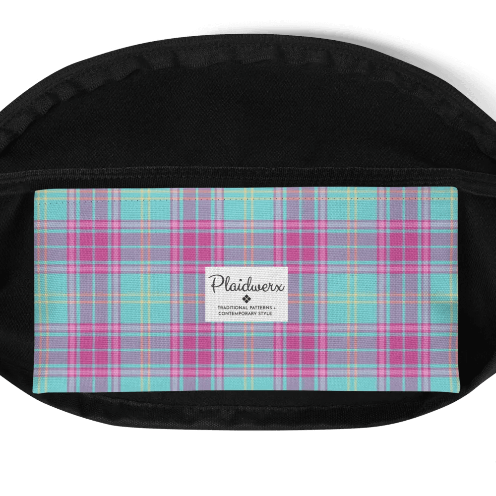 Hot Pink and Aqua Plaid Fanny Pack product image (6)