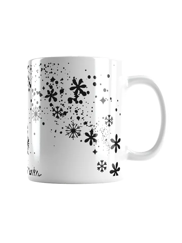 Starry Snowflake White Glossy Mug product image (2)
