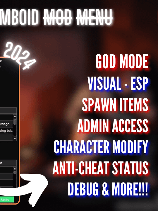 Project Zomboid Multiplayer Mod Menu (New Updated) product image (2)