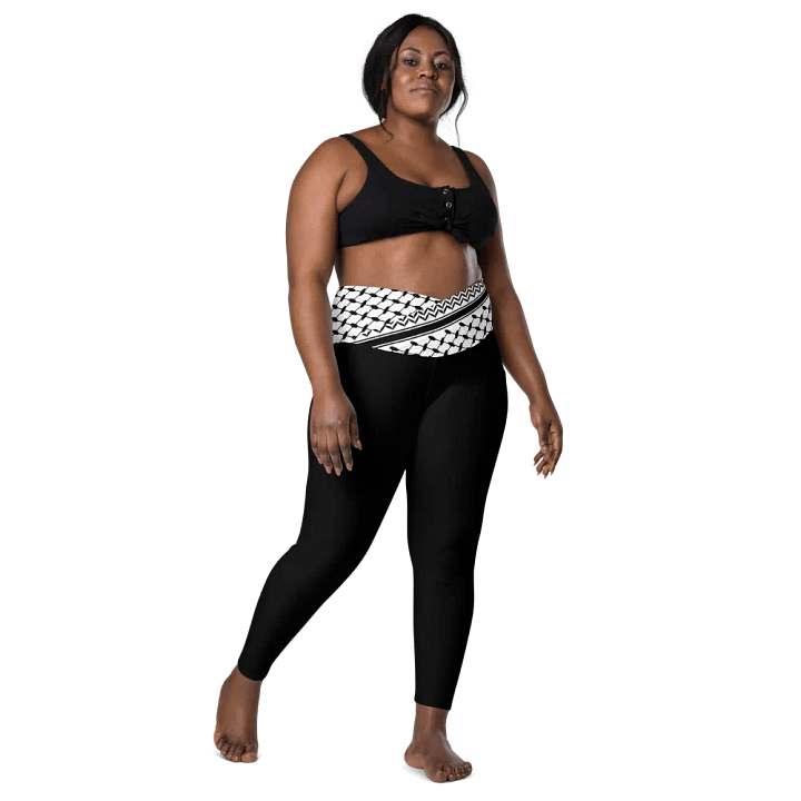 Kuffiiyeh Waistband Leggings with Pockets! product image (2)