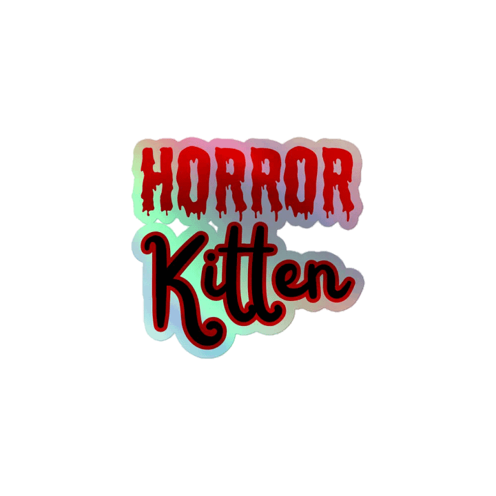 Horror Kitten Holographic Sticker product image (1)