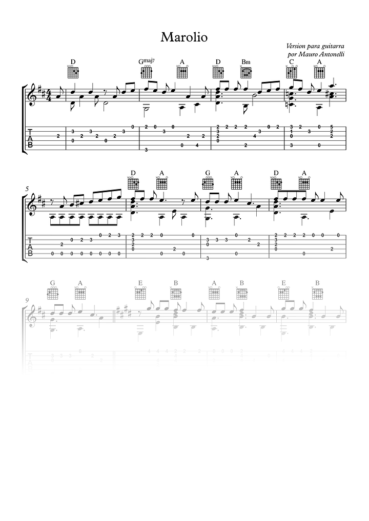 Marolio - Partitura + Tabs product image (1)
