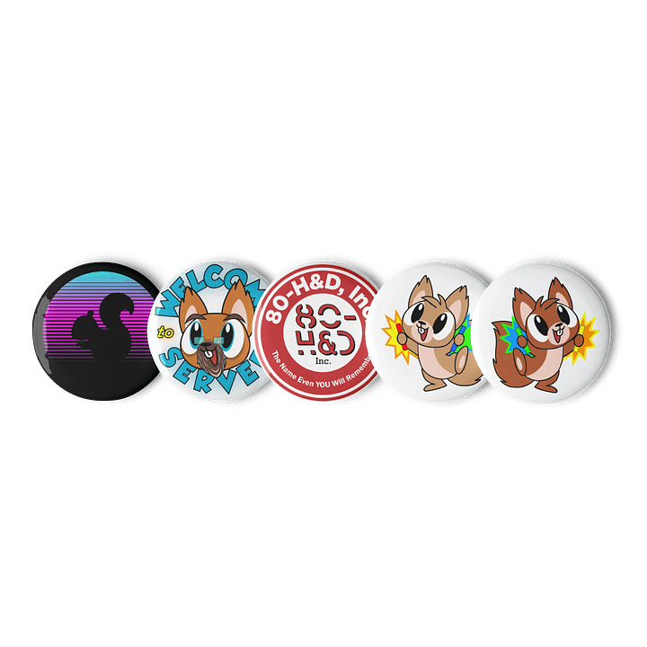 Squirrel Station Button Set 1 product image (1)