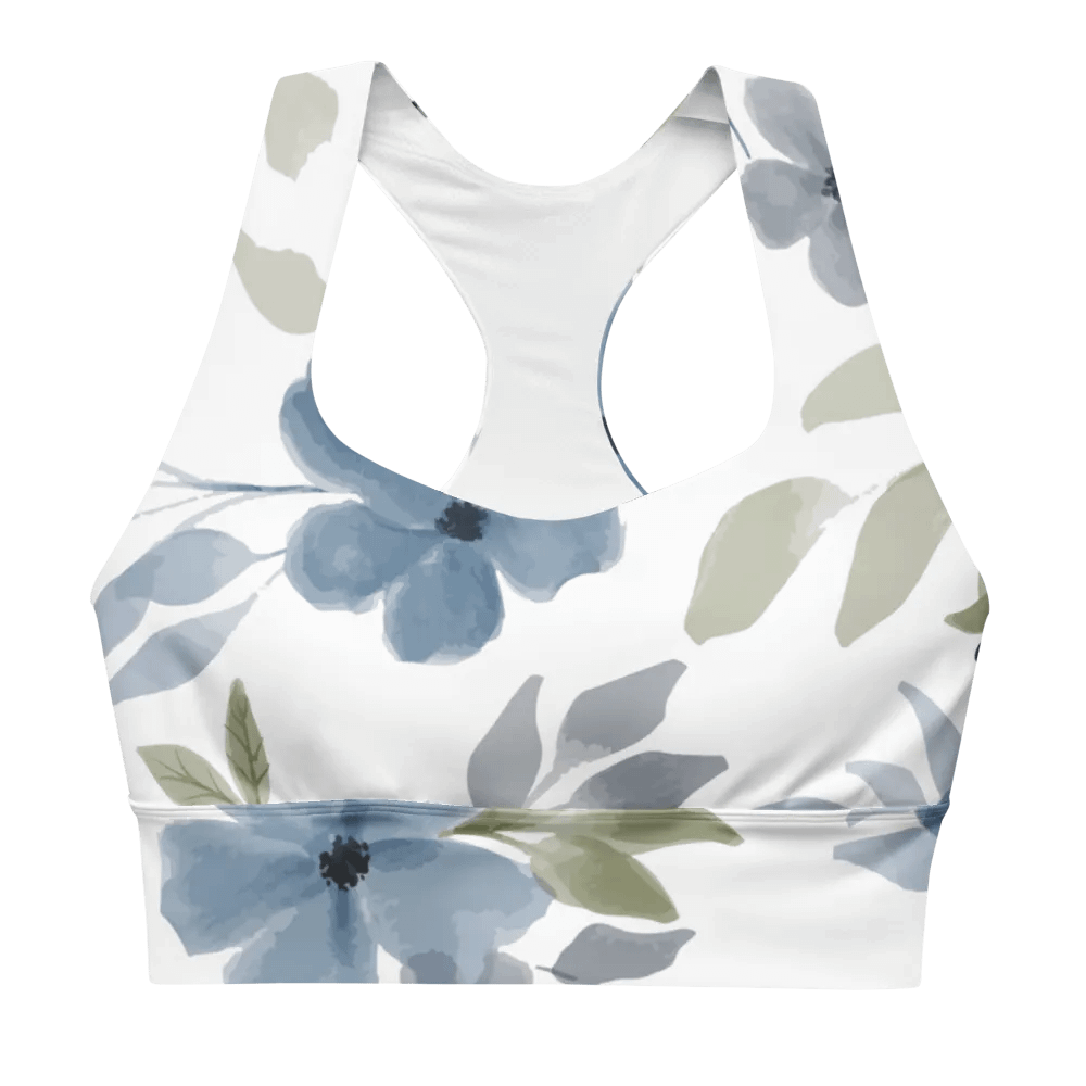 Blue Blossom Recycled Longline Sports Bra product image (11)