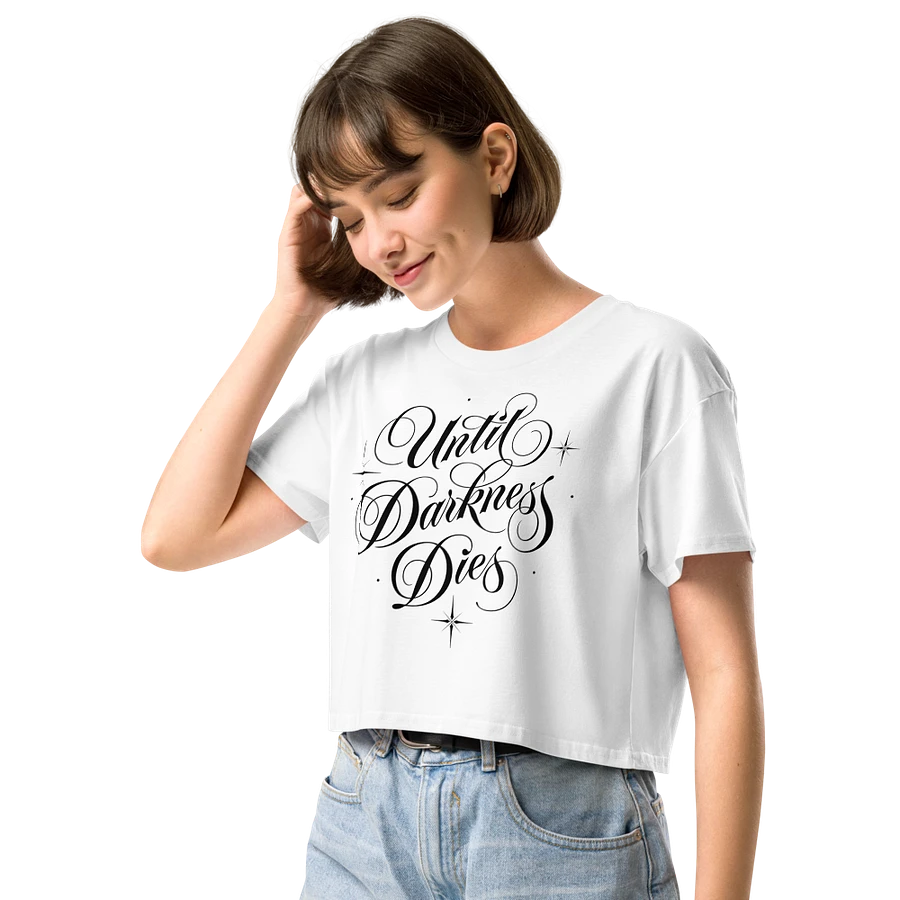 Until Darkness Dies (simple design) Women's Premium Crop Top product image (122)