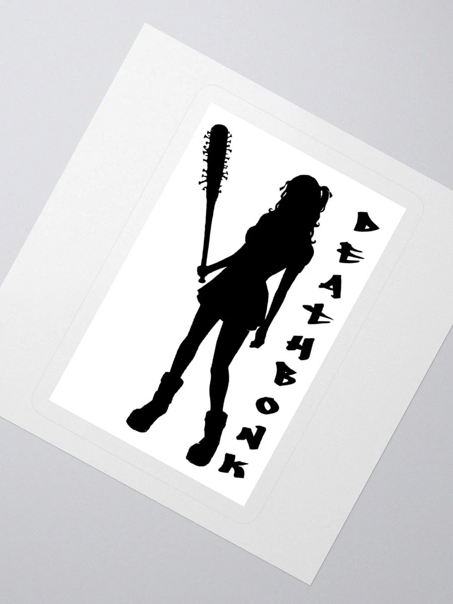 DEATHBONK Sticker (black on white) product image (6)