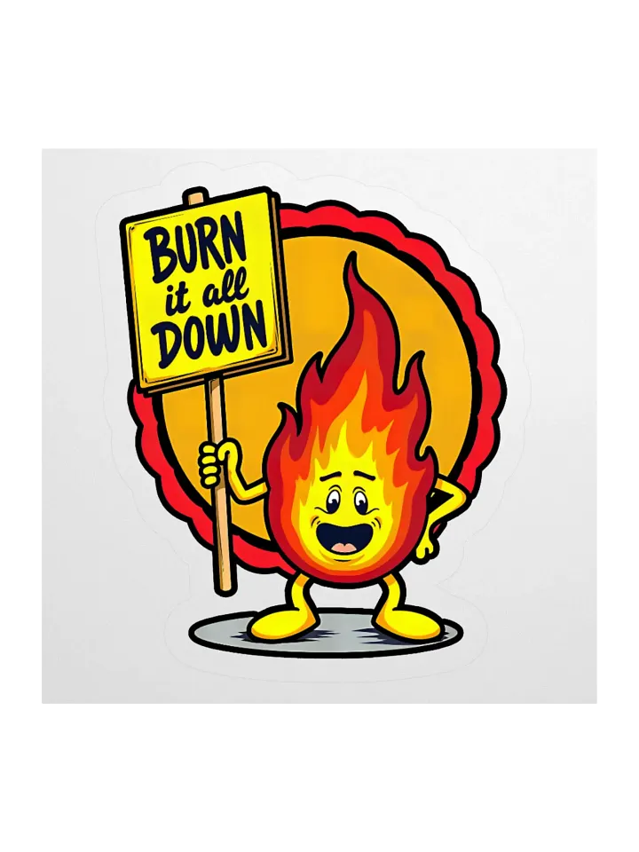 Burn It All Down Sticker product image (1)