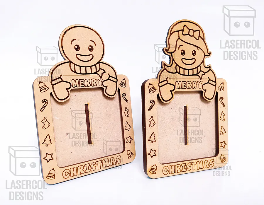 Christmas Photo Frames Bundle - Laser Cut Files product image (10)