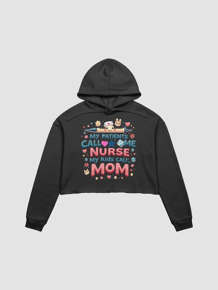 Nurse Mom Playful Crop Hoodie product image (6)