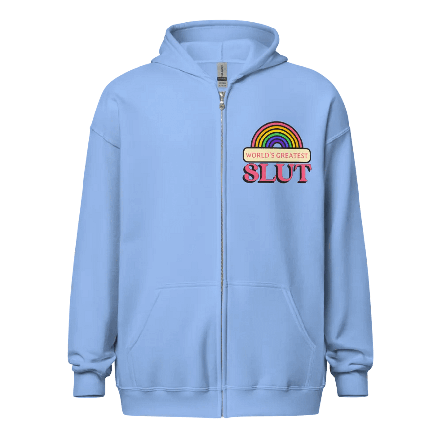 (2 sided) World's Greatest Slut zip hoodie product image (4)