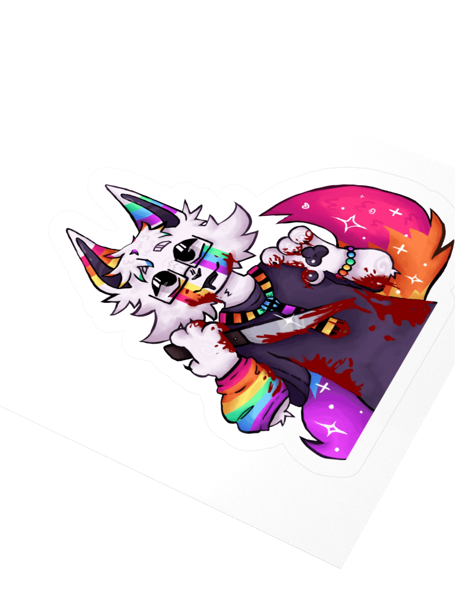 MURDERER GLITTER STICKER product image (8)