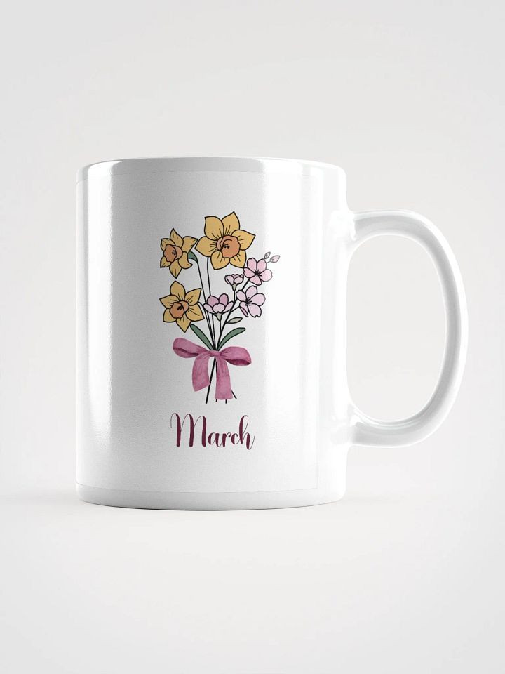 March, Birthday Flower mug product image (1)