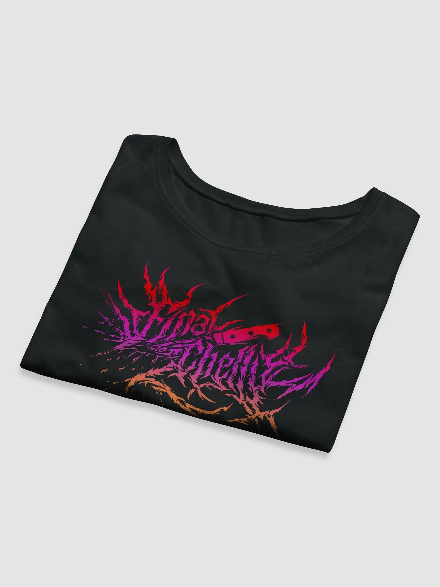 Keep It Metal Pink Logo Womens Printed Crop Top product image (5)