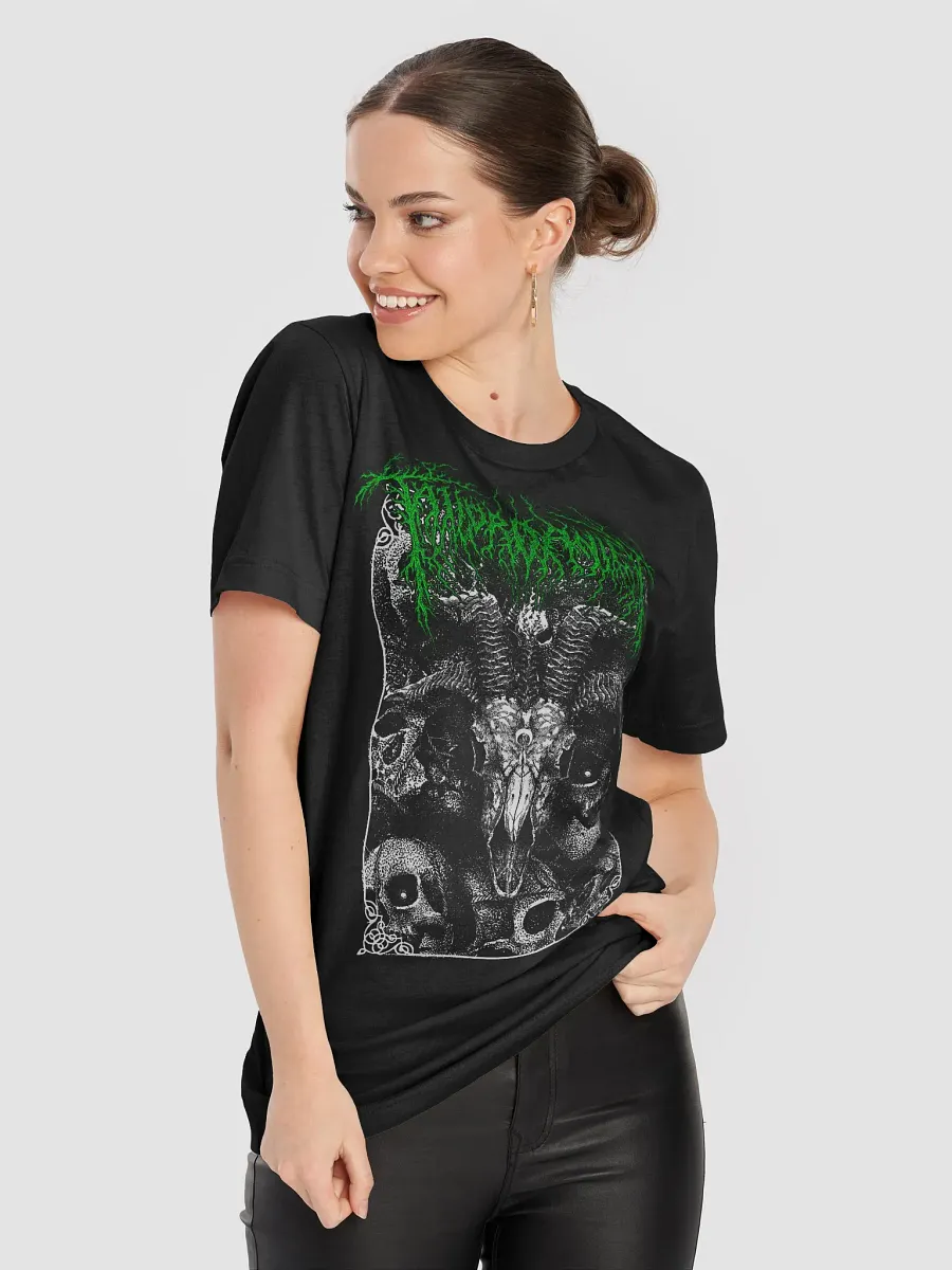 Goat Skull Green Logo on Bella Canvas product image (8)