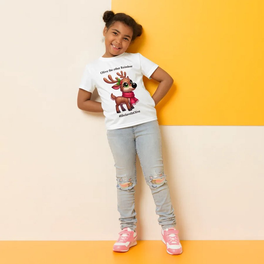 Kids White Christmas Official 'Olive the other Reindeer' T-Shirt product image (6)