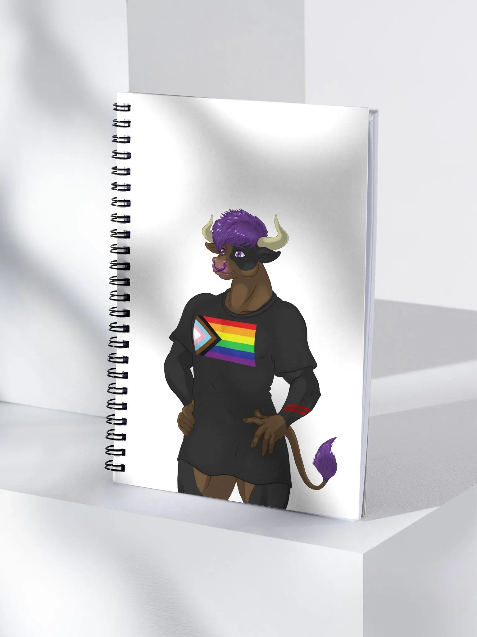 "Pride Flag Shirt Yuuma" Spiral Notebook product image (4)