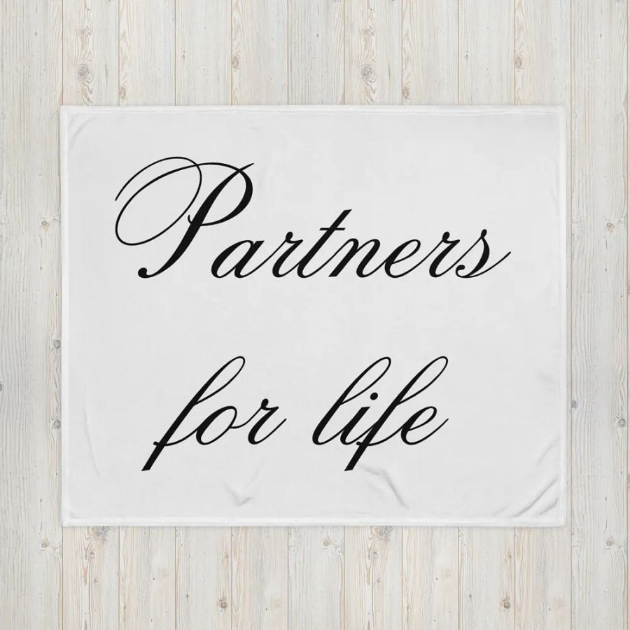 Throw - Partners for life - on White product image (16)