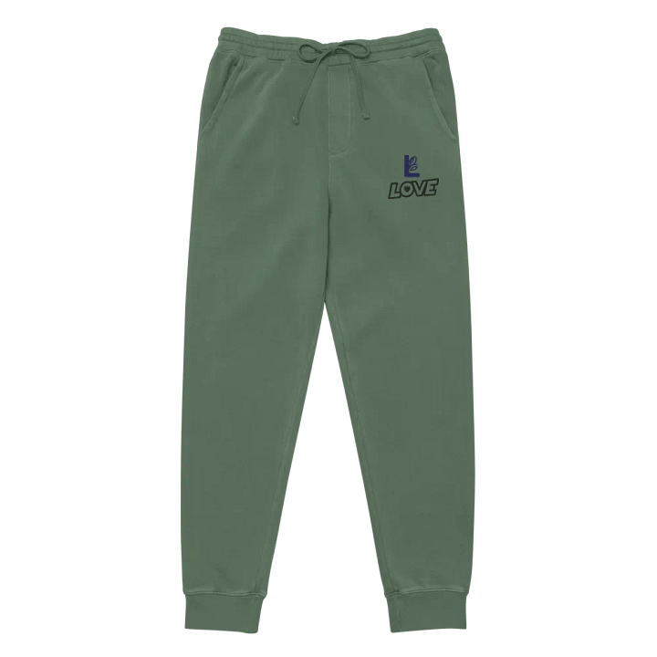 Leafy Letter L Pigment Dyed Joggers product image (2)