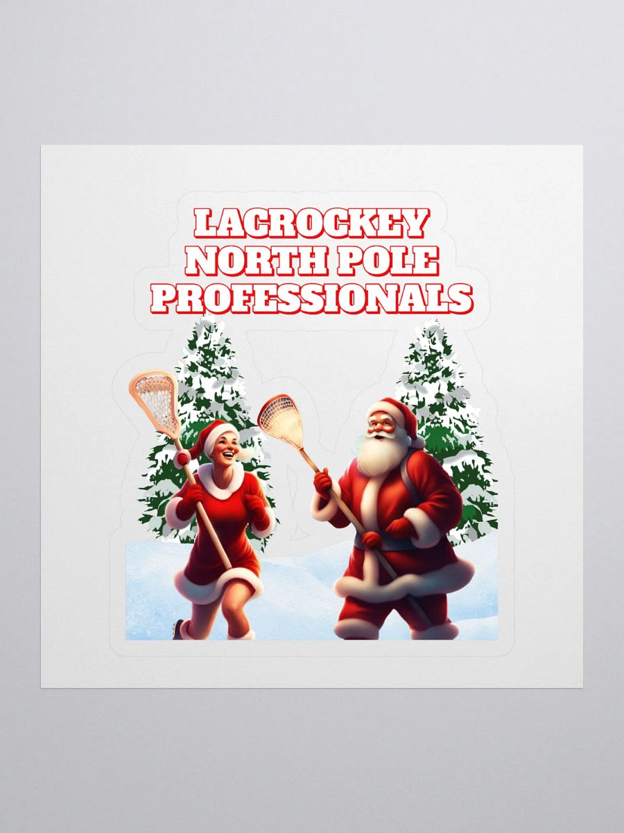 North Pole Lacrockey - Mr and Mrs Claus Sticker product image (1)