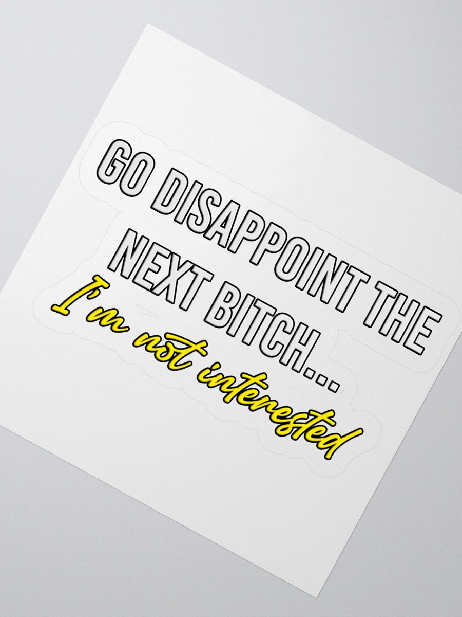 nope snark - disappoint sticker product image (2)