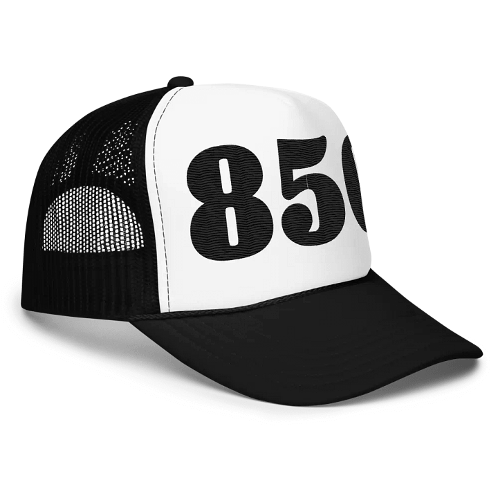 850 Emerald Coast - 3D Puff Embroidered Trucker Hat product image (2)