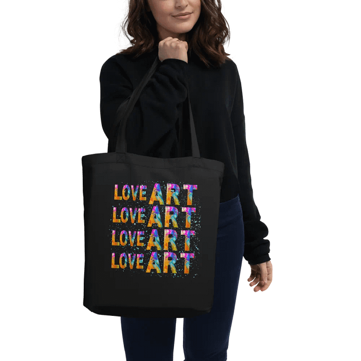 LOVE ART Vibrant Tote Bag for art students moms daughters friends art teachers product image (2)
