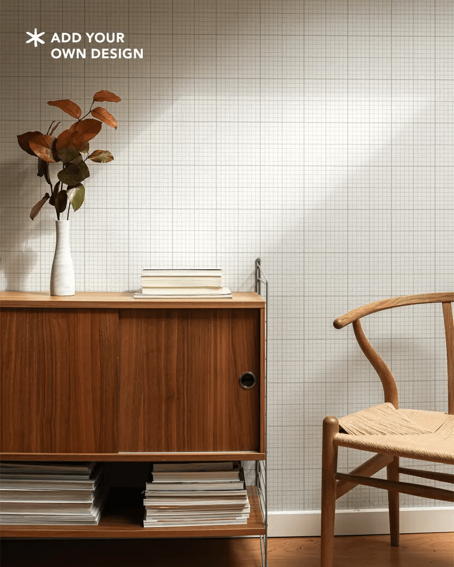 Wallpaper Mockup with Mid-century Sideboard product image (2)