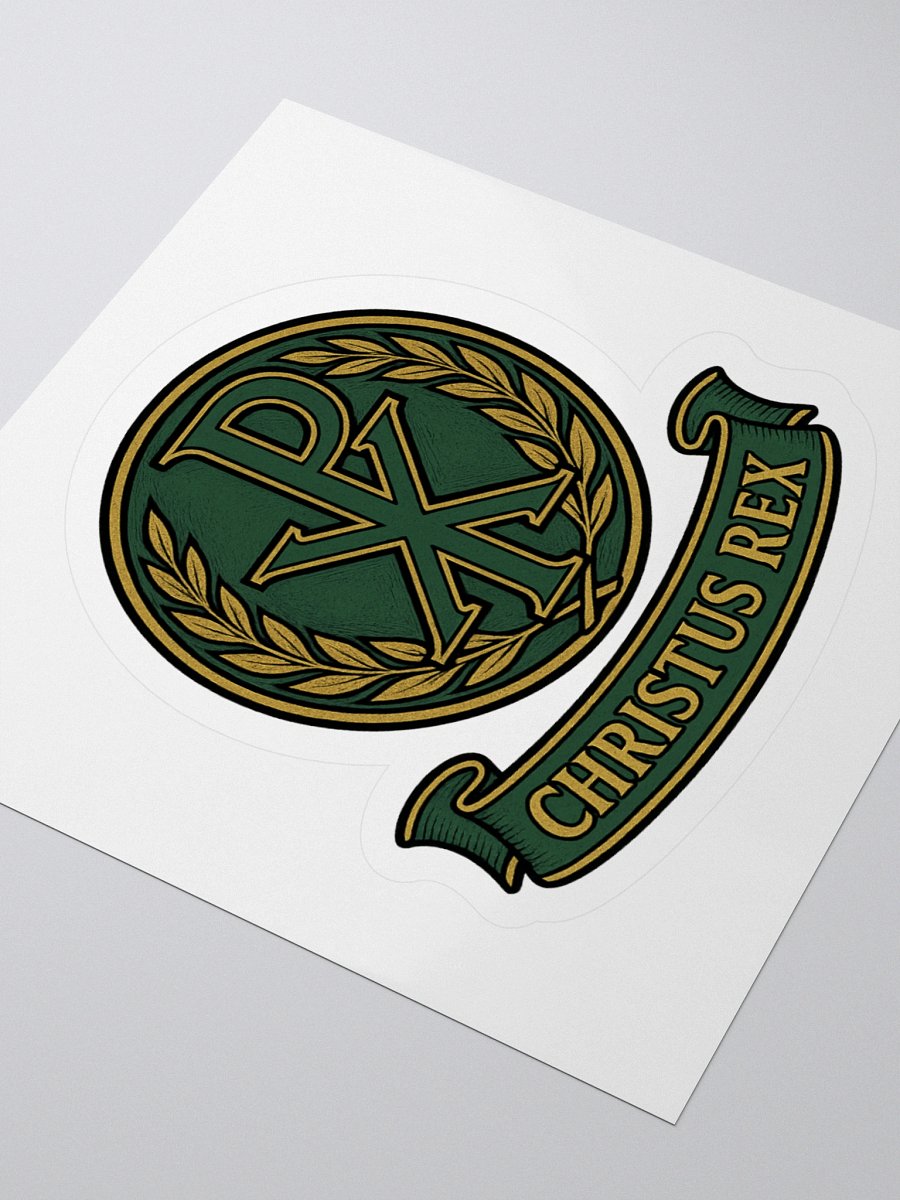 Chi-Rho sticker green product image (3)
