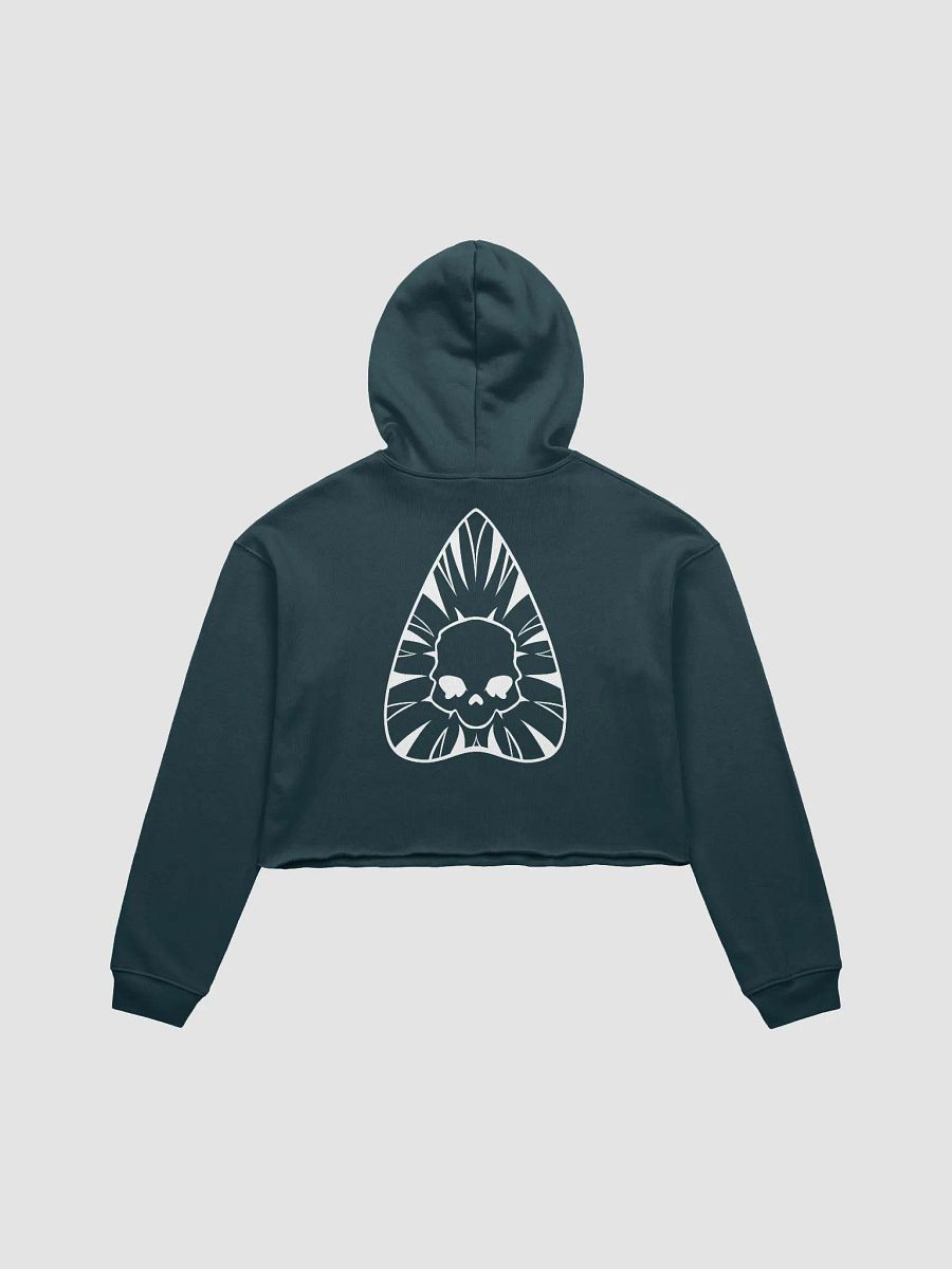 Revchette Front and Back White Logo - Cropped Sweatshirt product image (2)