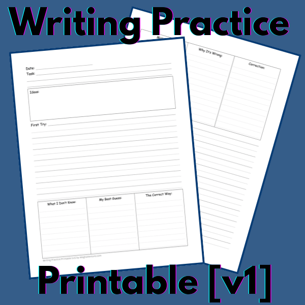 Writing Practice Printable [v1] product image (1)