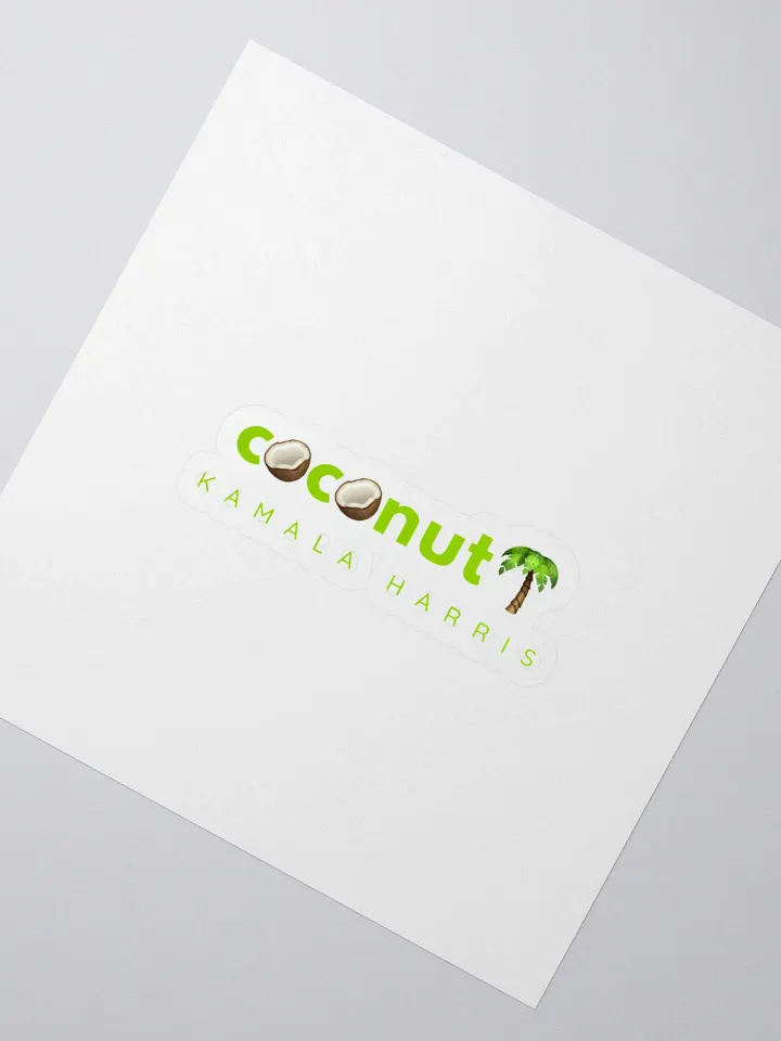 Coconut-themed Kiss Cut Stickers product image (2)